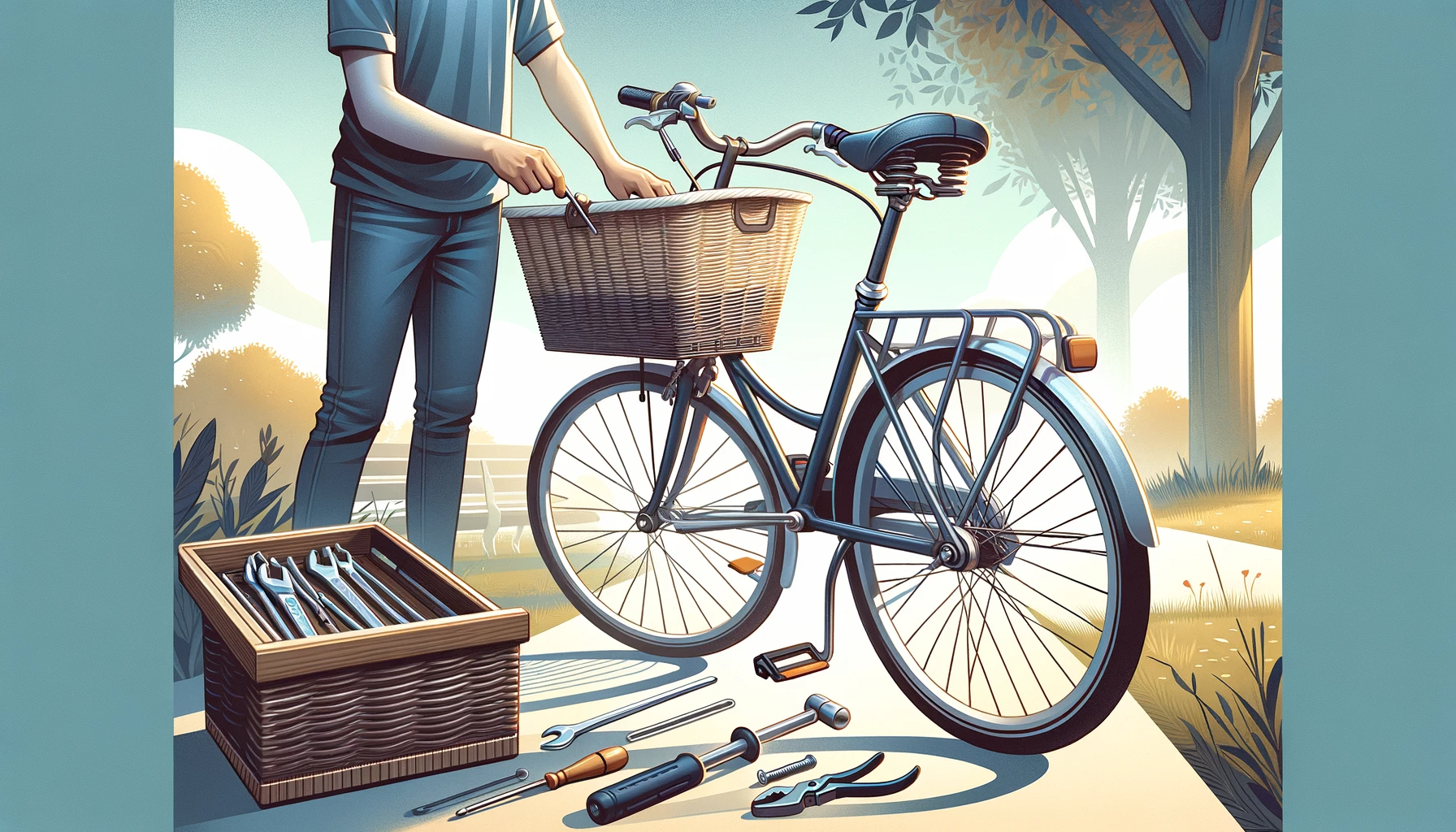 Adding a basket sales to a bike