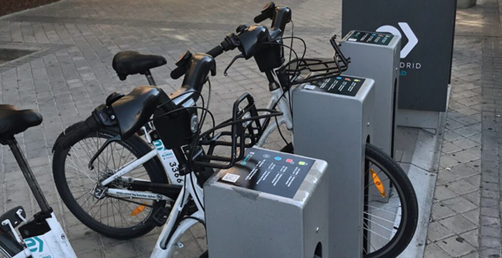 E-bike charging stations in urban areas
